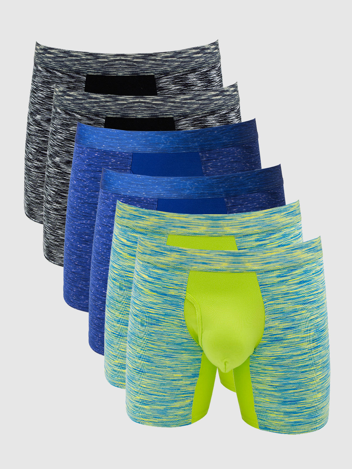 360 Sport Stretchy Boxer Brief with Fly 6" (6-Pack)