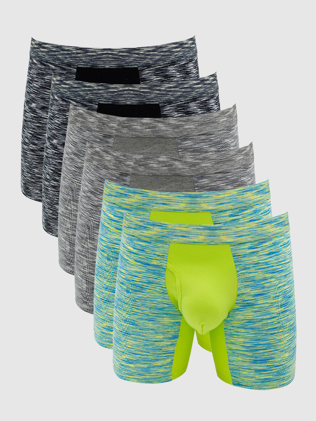 360 Sport Stretchy Boxer Brief with Fly 6" (6-Pack)