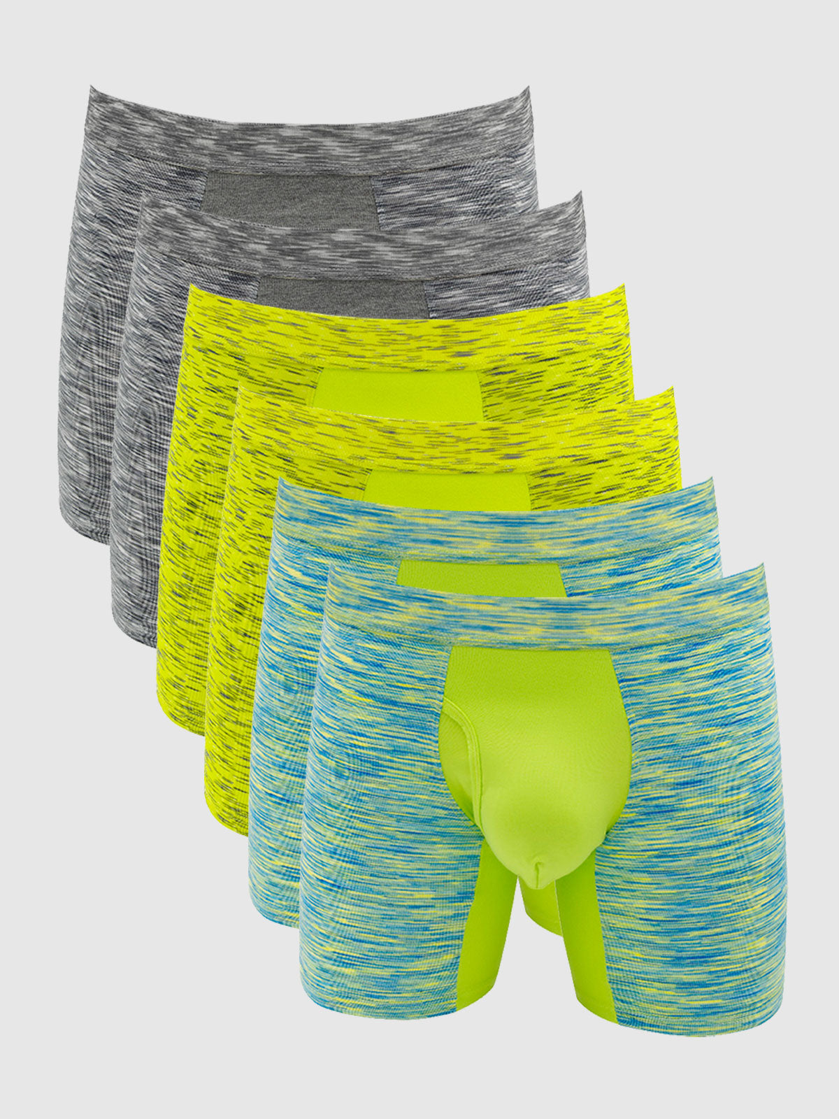 360 Sport Stretchy Boxer Brief with Fly 6" (6-Pack)