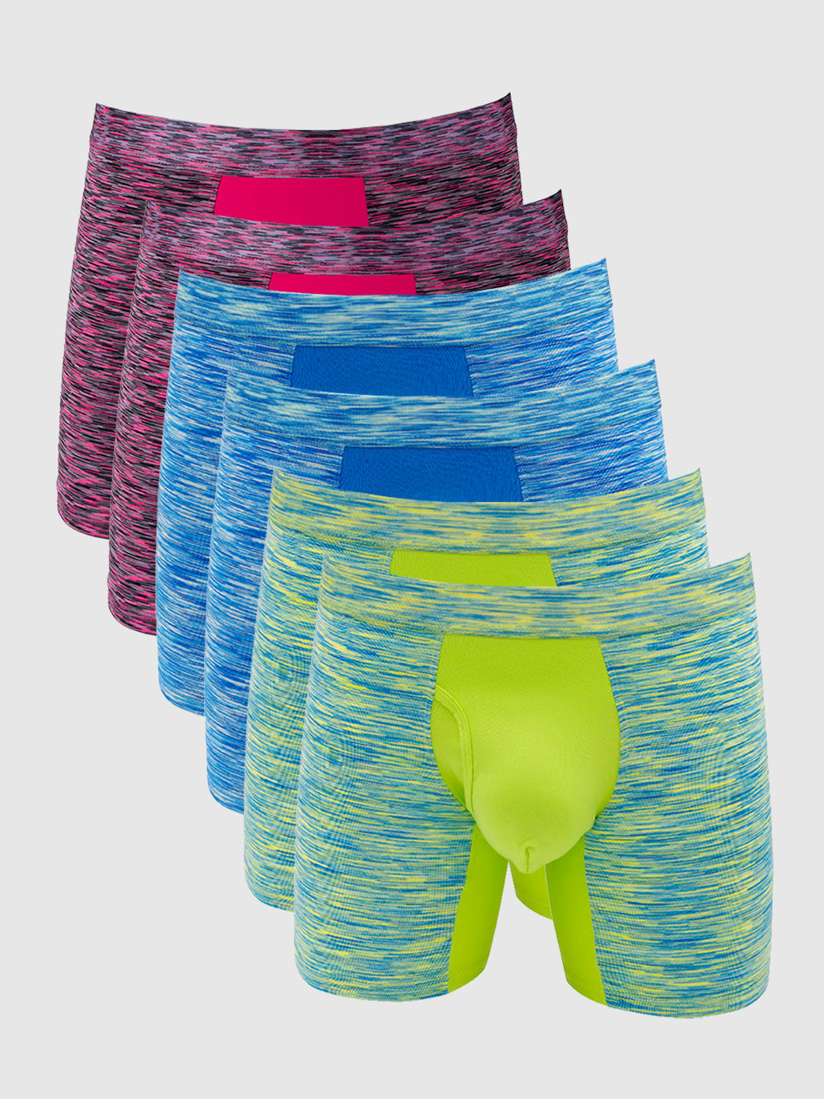 360 Sport Stretchy Boxer Brief with Fly 6" (6-Pack)