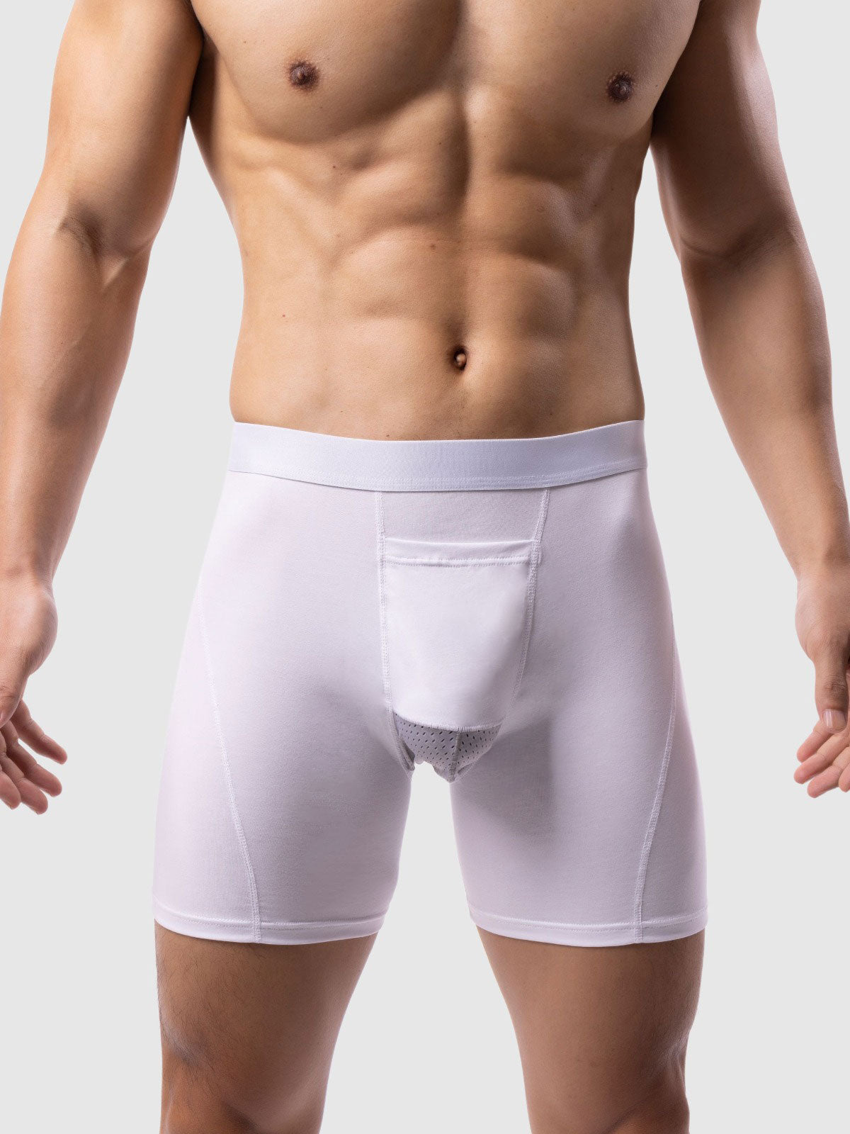 Cool Cotton Horizontal Fly Boxer Brief 5"