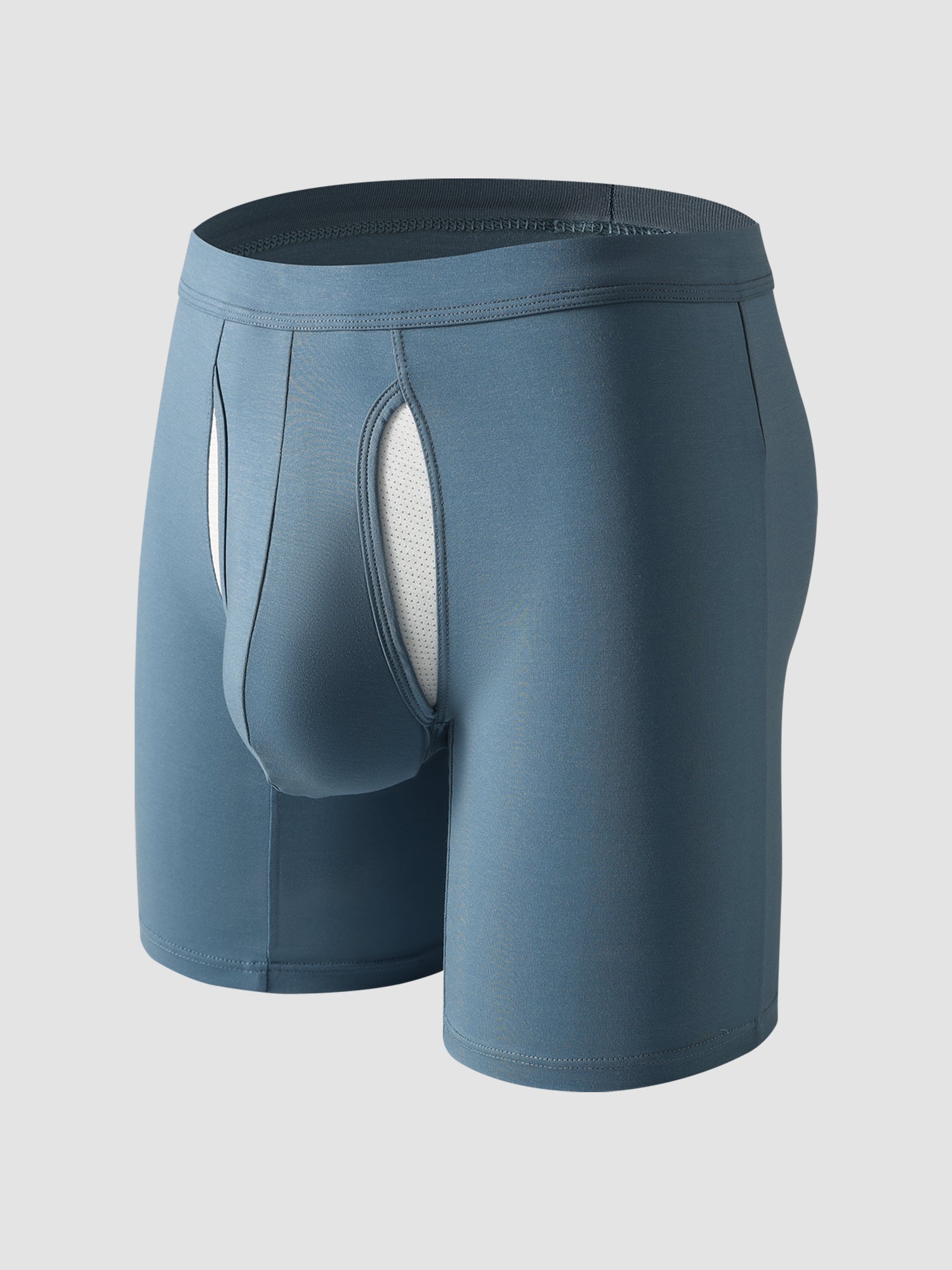 Second Skin Lyocell Boxer Brief with Dual-Fly 7"