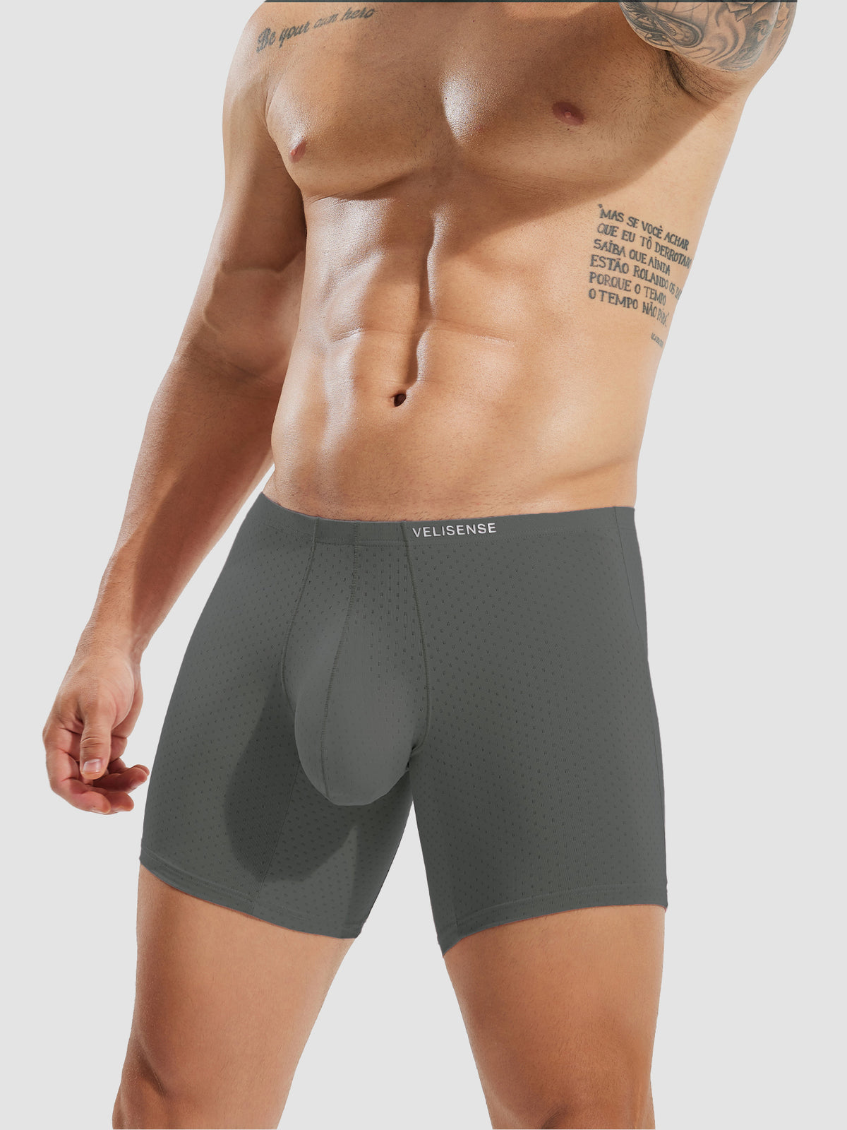 Bóxer ajustado Air de tiro medio 6" (paquete de 3)