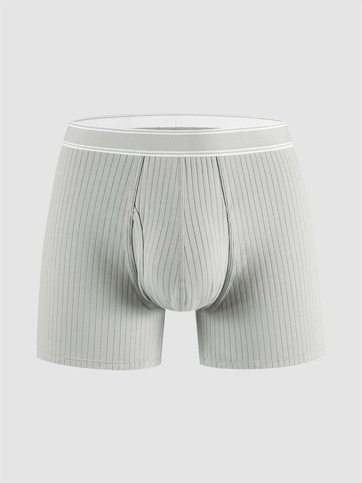 Organic Cotton Rib Breathable Boxer Briefs 6" (3-Pack)