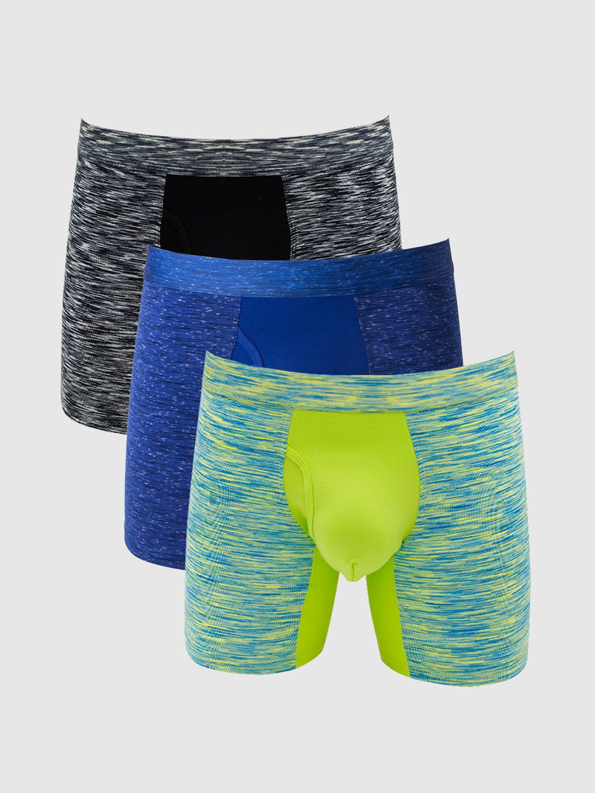 360 Sport Stretchy Boxer Brief with Fly 6" (3-Pack)