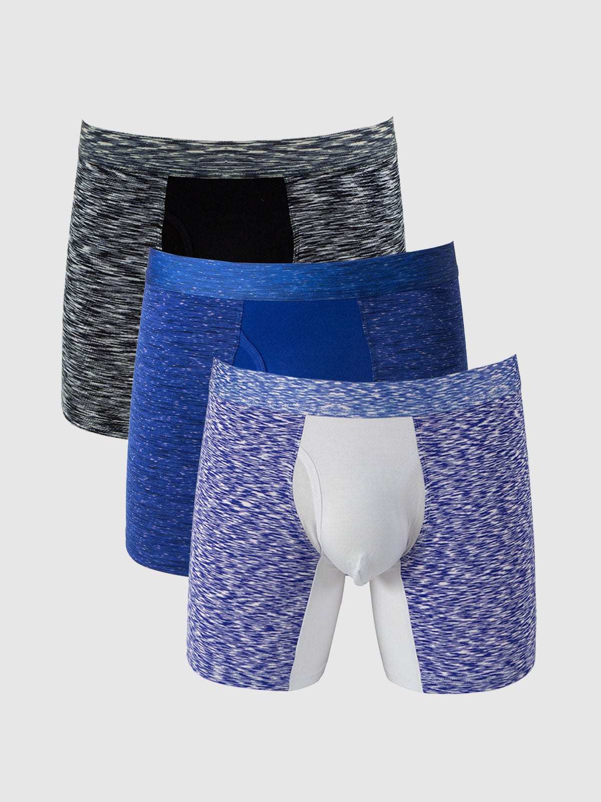 360 Sport Stretchy Boxer Brief with Fly 6" (3-Pack)