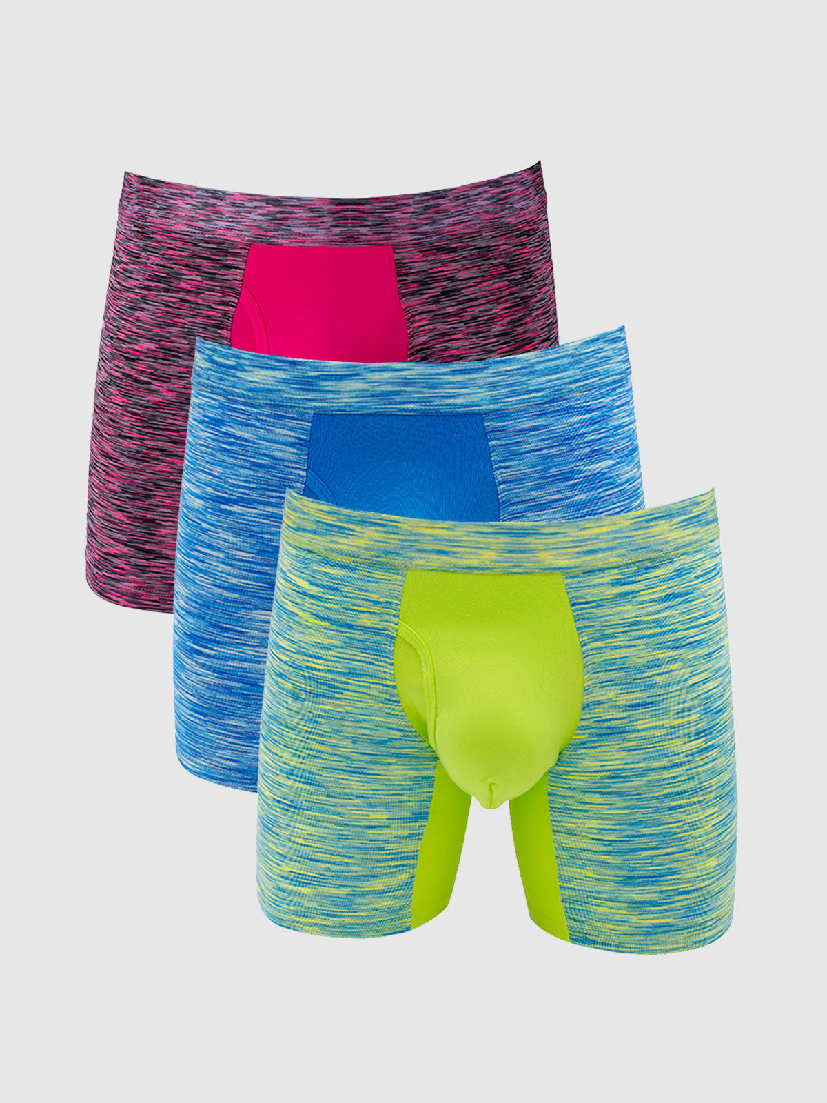 360 Sport Stretchy Boxer Brief with Fly 6" (3-Pack)