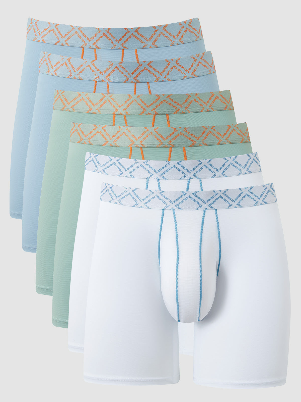 Second Skin Luxe Texture Boxer Brief 8" (6-Pack)