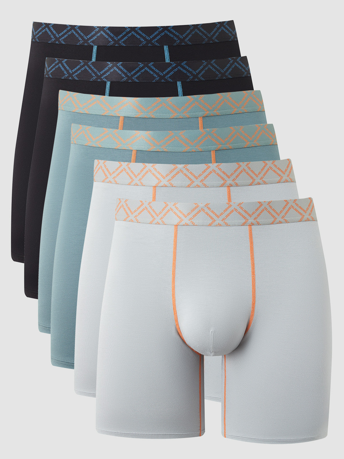 Second Skin Mid-Length Boxer Brief 6" (6-Pack)