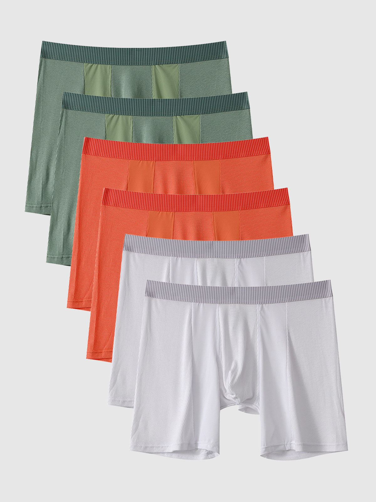 Second Skin Luxe Rib Boxer Brief 6" (6-Pack)