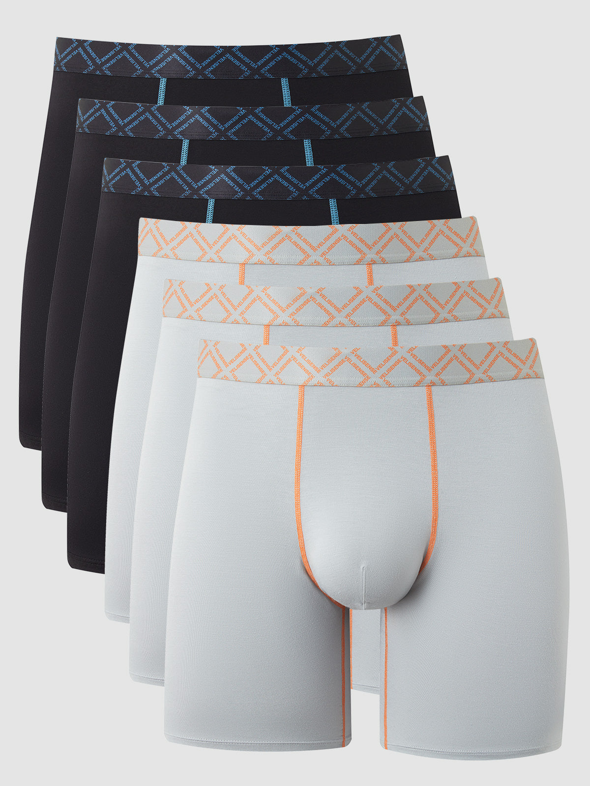 Second Skin Mid-Length Boxer Brief 6" (6-Pack)