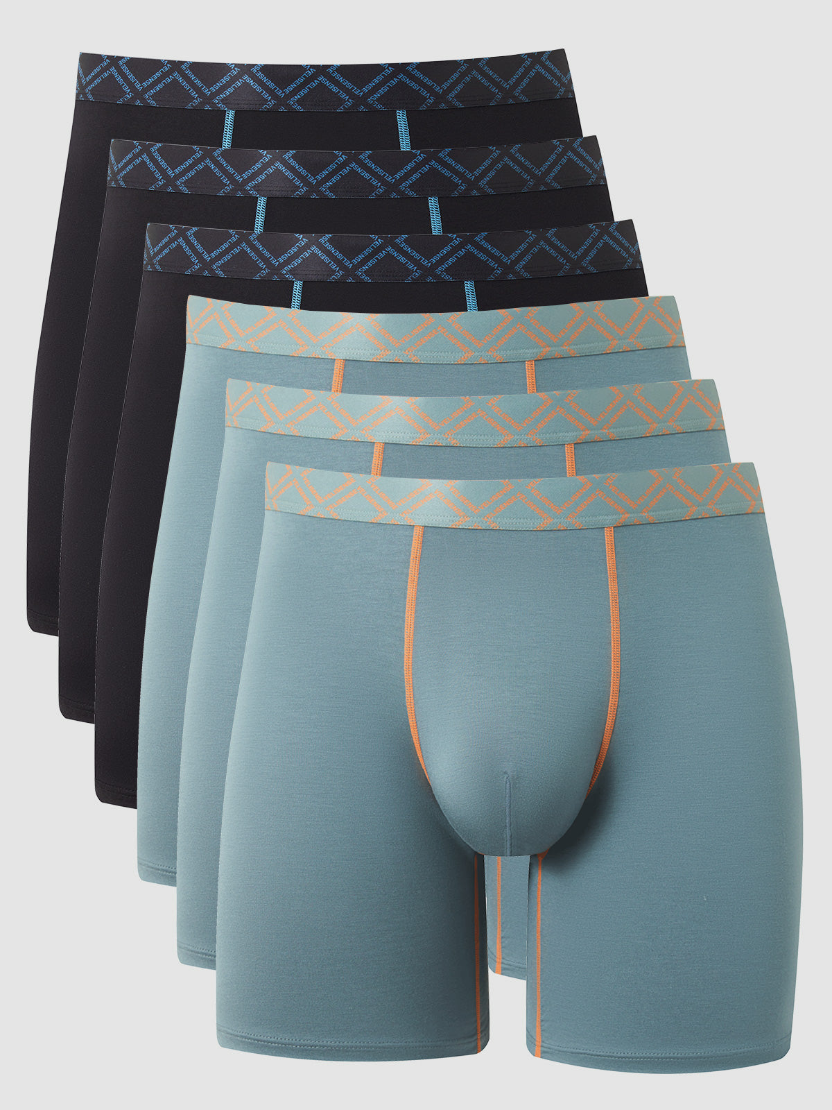 Second Skin Mid-Length Boxer Brief 6" (6-Pack)