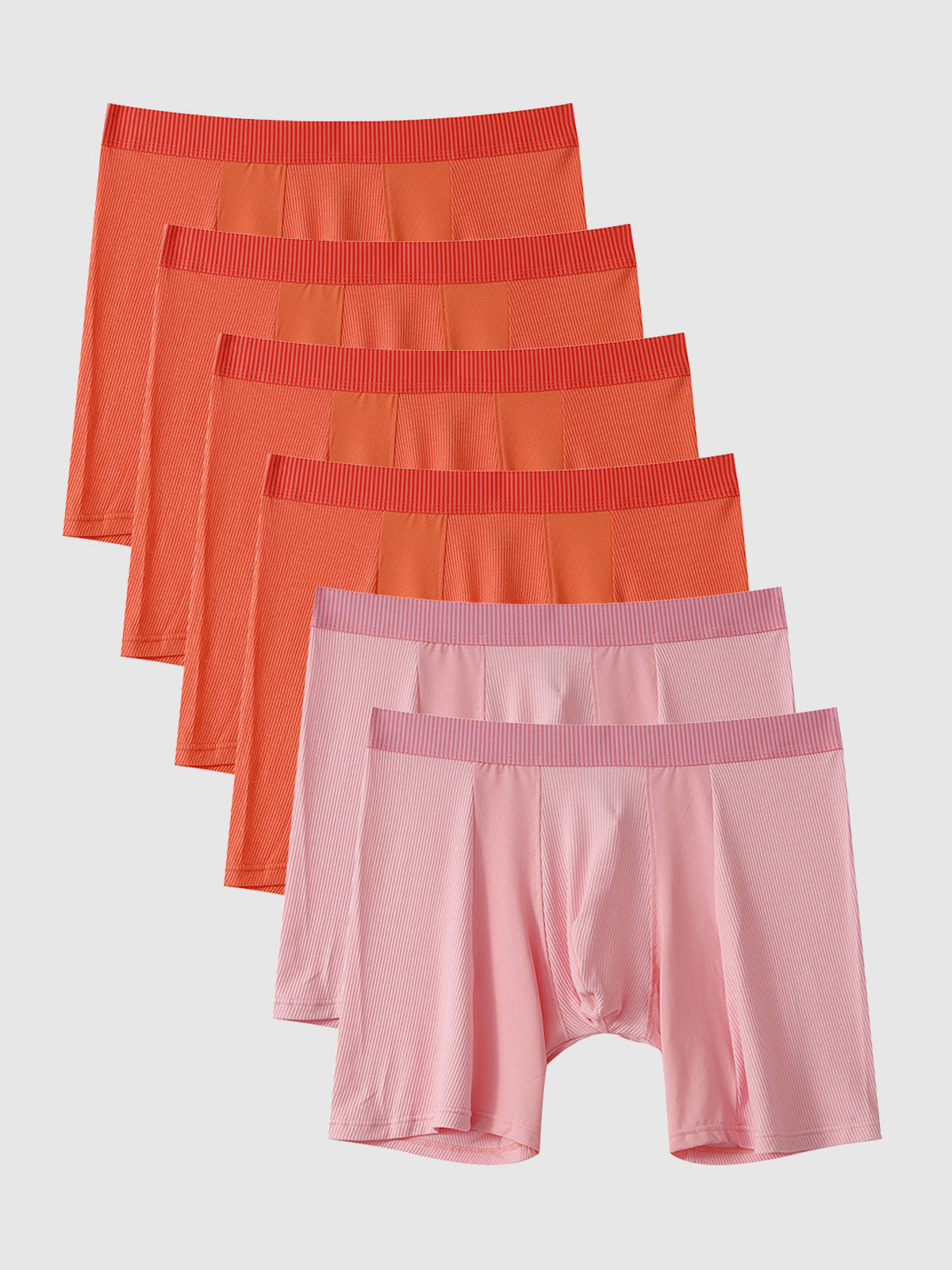 Second Skin Luxe Rib Boxer Brief 6" (6-Pack)