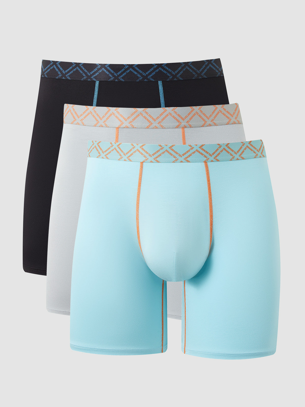 Second Skin Mid-Length Boxer Brief 6" (3-Pack)