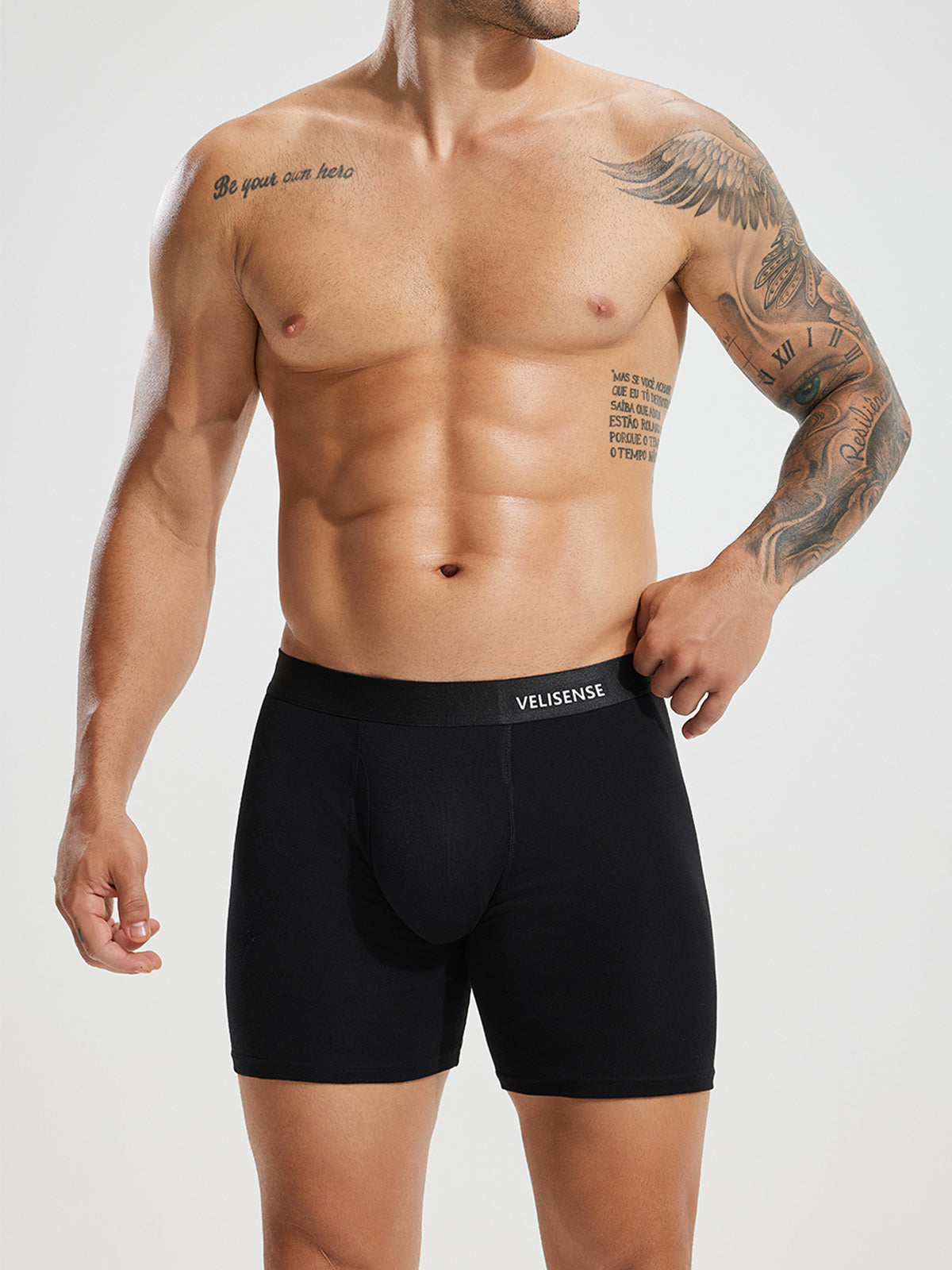 Combed Cotton Boxer Brief With Fly 6" (6-Pack)
