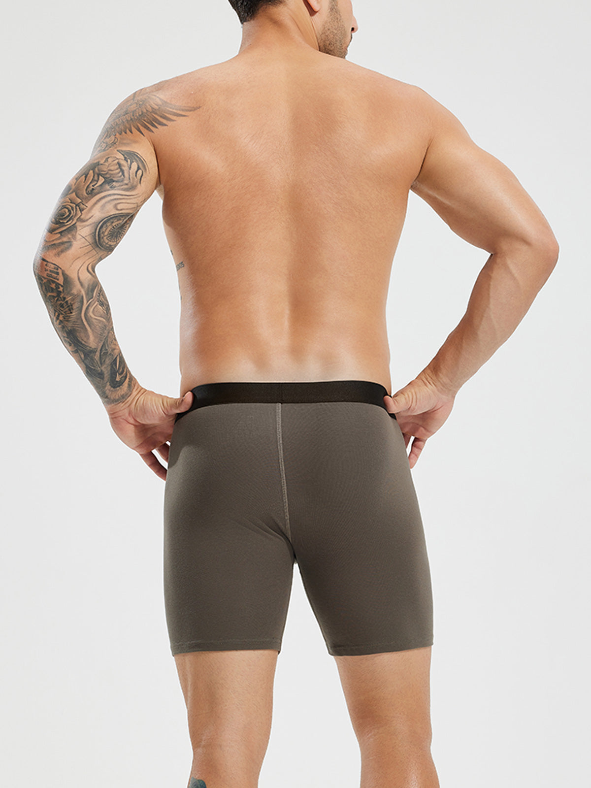 Combed Cotton Boxer Brief With Fly 6" (6-Pack)