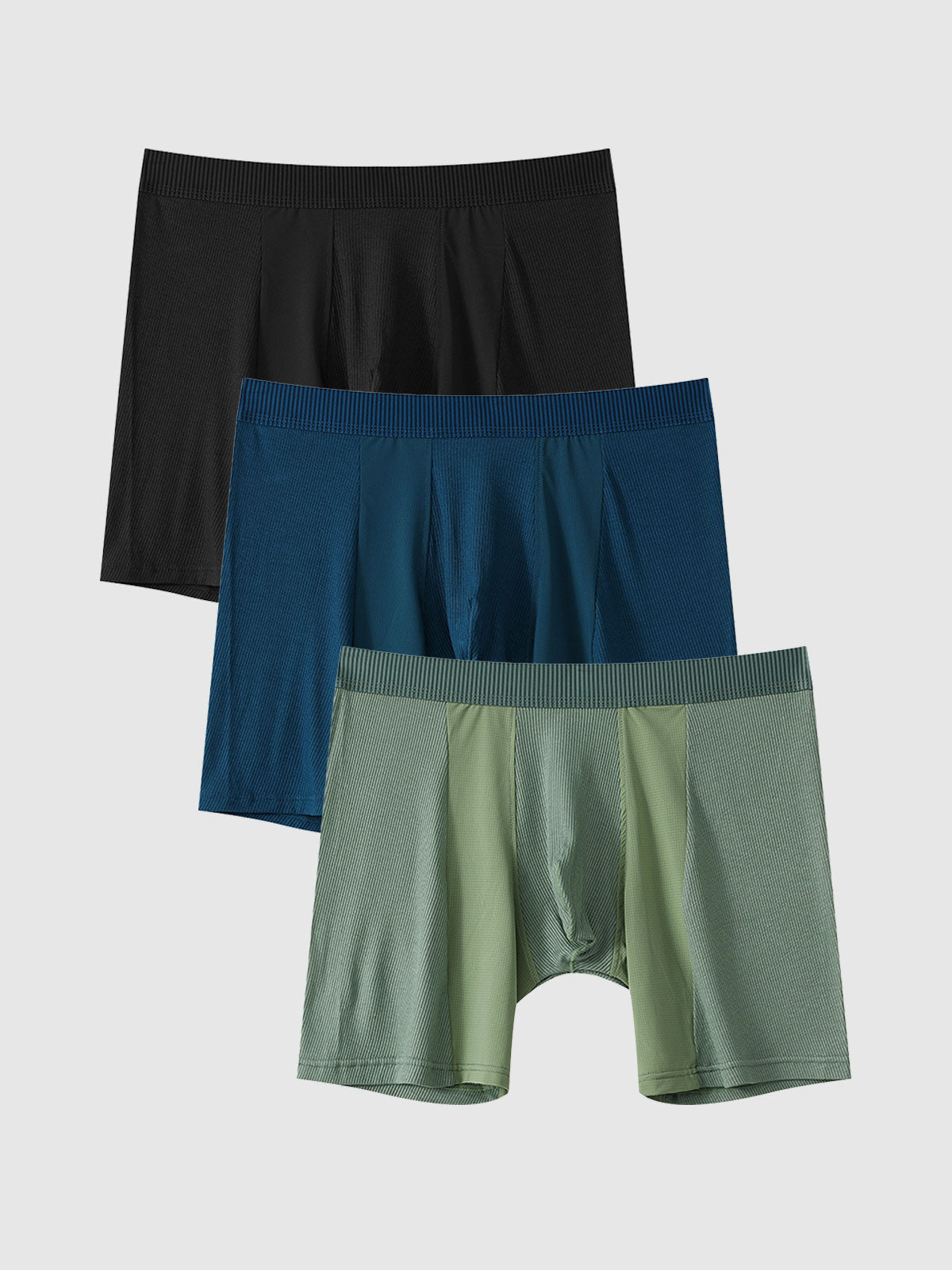 Second Skin Luxe Rib Boxer Brief 6" (3-Pack)