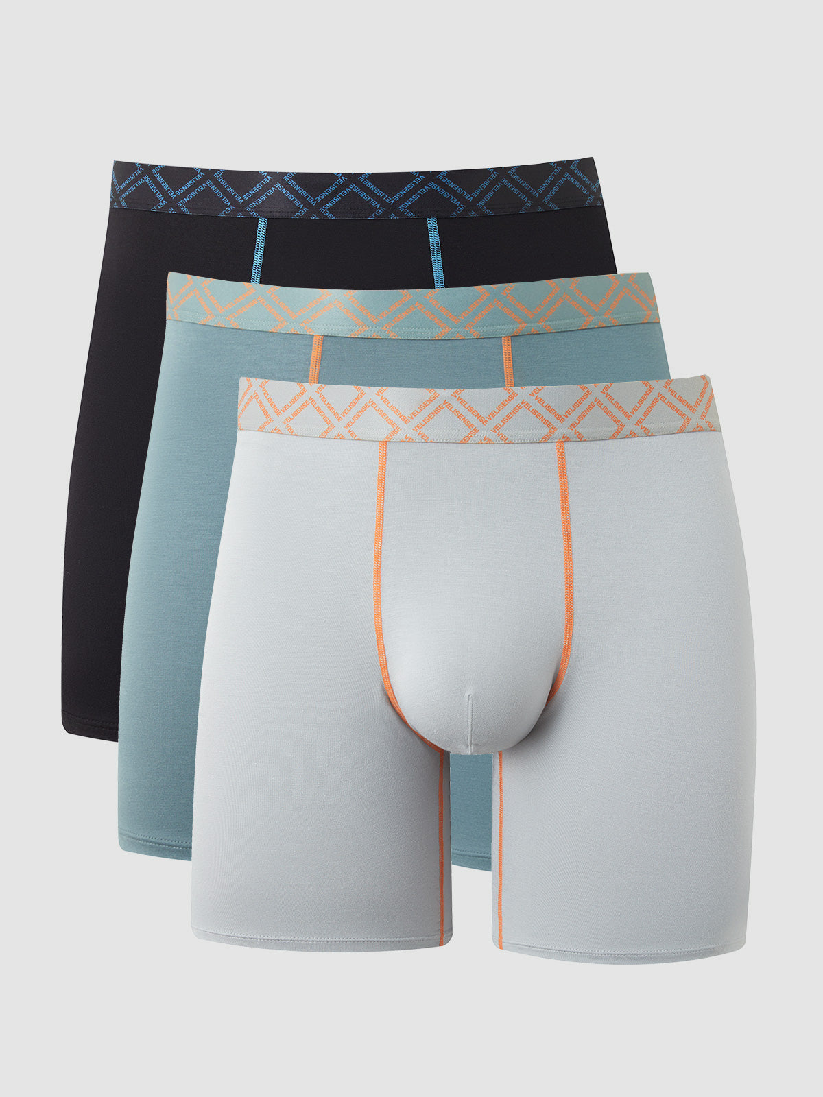 Second Skin Mid-Length Boxer Brief 6" (3-Pack)