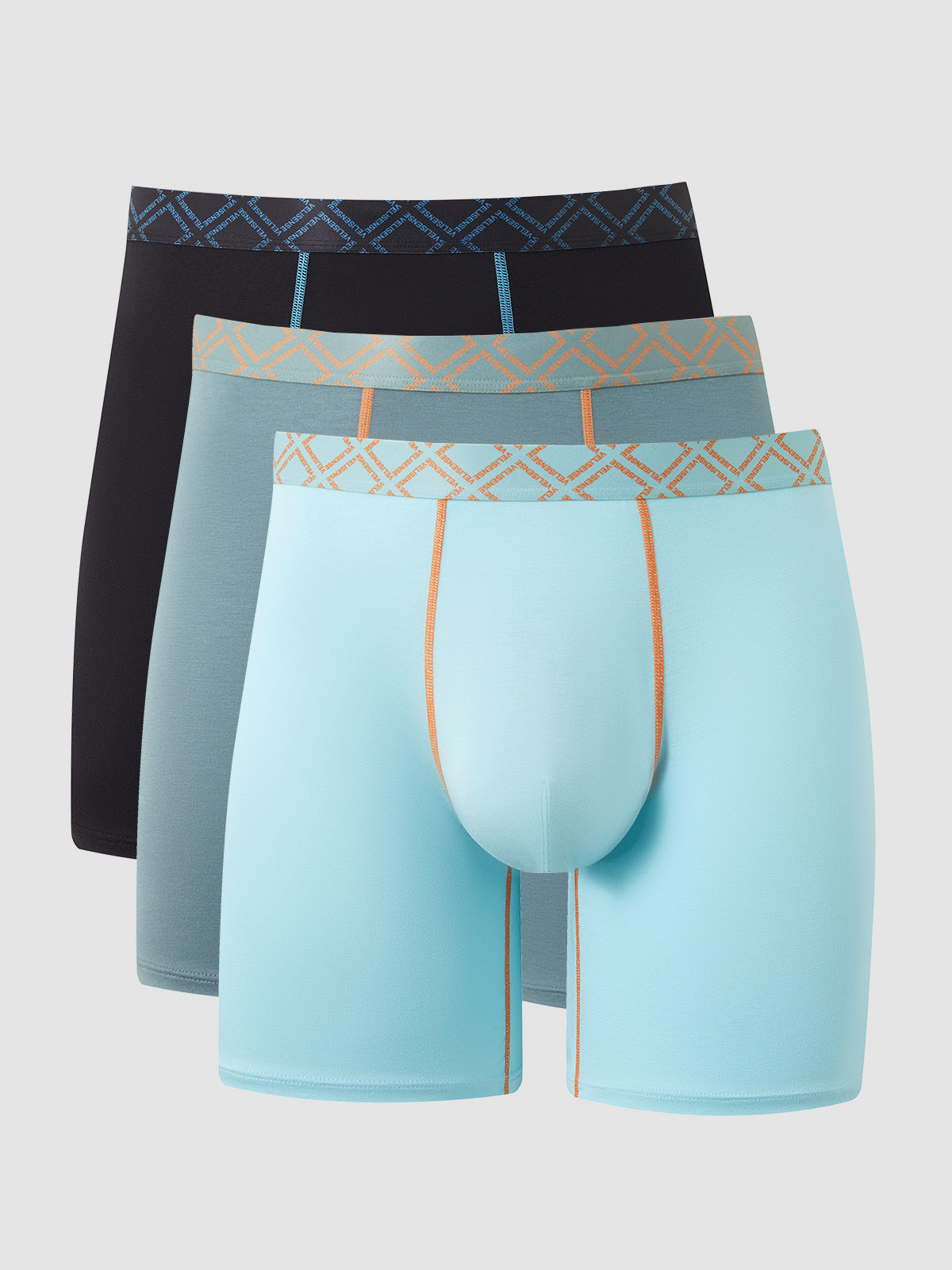 Second Skin Mid-Length Boxer Brief 6" (3-Pack)