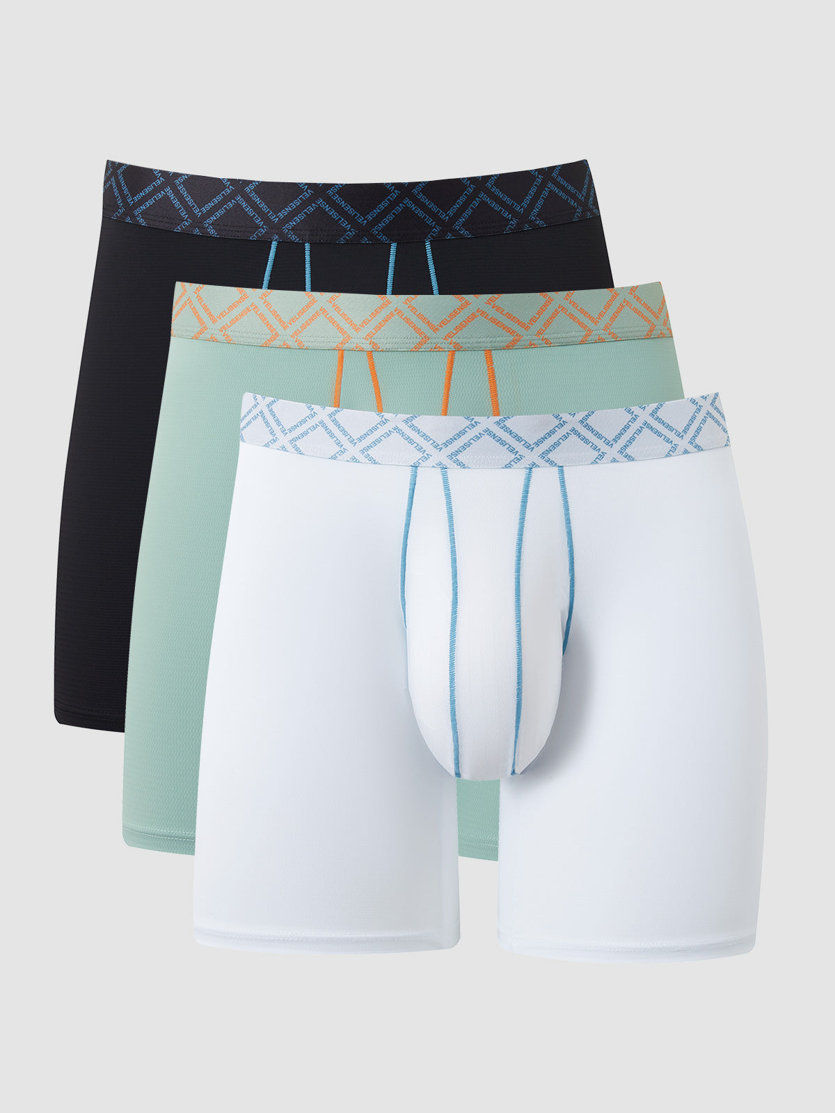 Second Skin Luxe Texture Boxer Brief 8" (3-Pack)