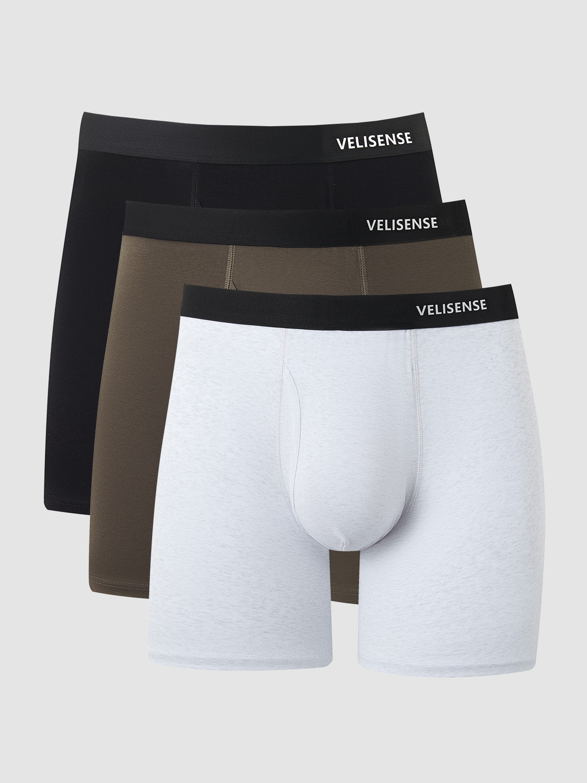 Combed Cotton Boxer Brief With Fly 6" (3-Pack)