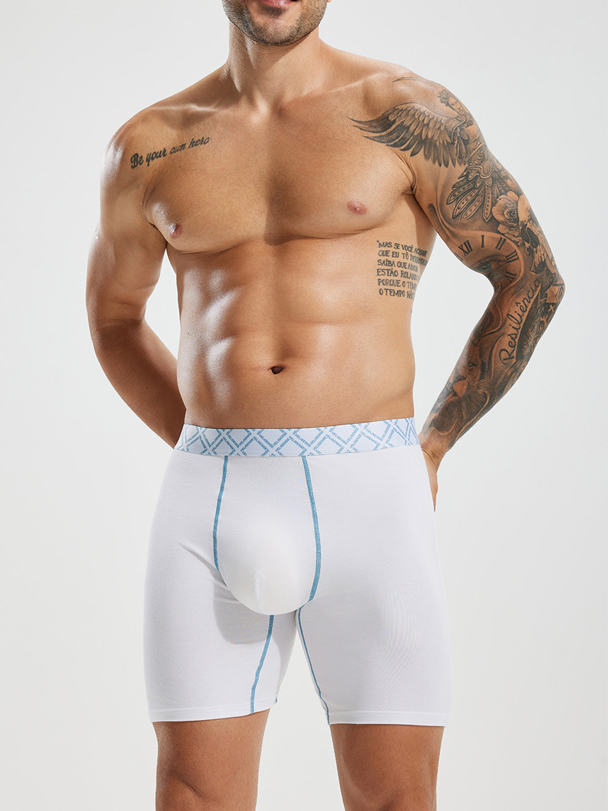 Second Skin Mid-Length Boxer Brief 6" (3-Pack)