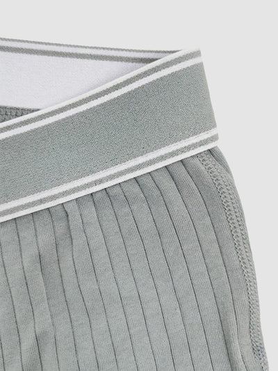 Organic Cotton Rib Breathable Boxer Briefs 6"