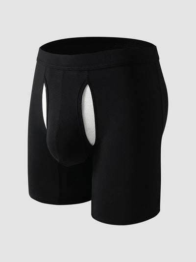 Second Skin Lyocell Boxer Brief with Dual-Fly 7"