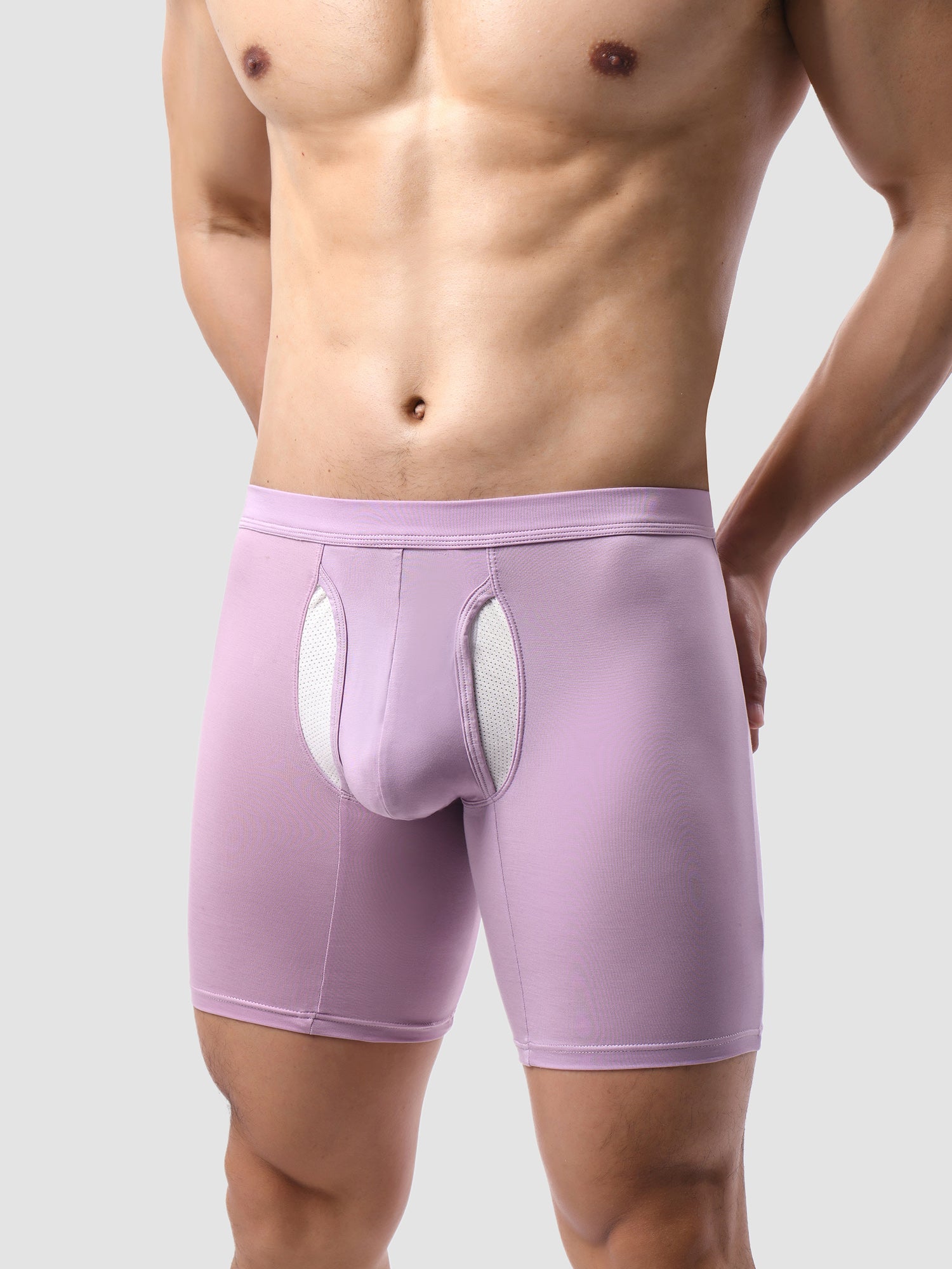 Second Skin Lyocell Boxer Brief with Dual-Fly 7" (3-Pack)