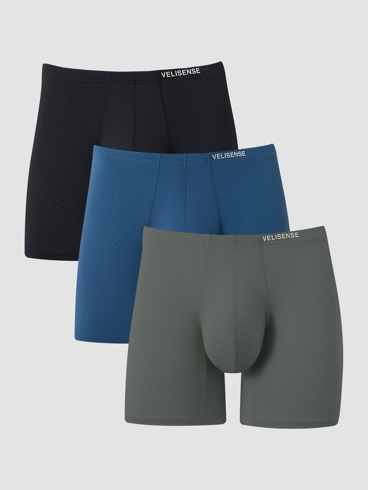 Bóxer ajustado Air de tiro medio 6" (paquete de 3)