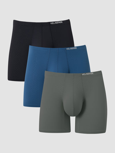 Bóxer ajustado Air de tiro medio 6" (paquete de 3)