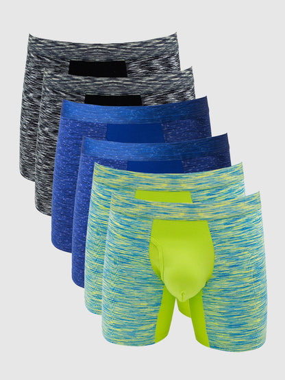 360 Sport Stretchy Boxer Brief with Fly 6" (6-Pack)
