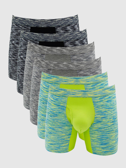 360 Sport Stretchy Boxer Brief with Fly 6" (6-Pack)