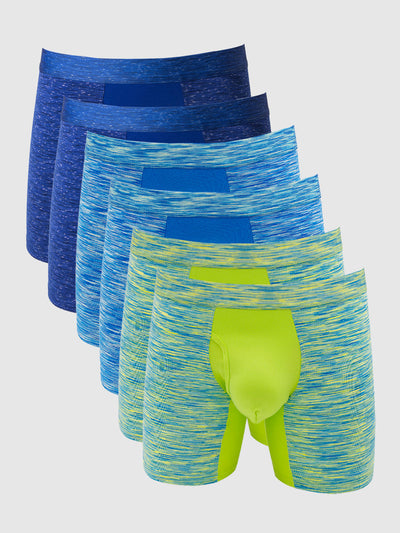 360 Sport Stretchy Boxer Brief with Fly 6" (6-Pack)