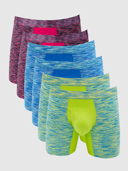 360 Sport Stretchy Boxer Brief with Fly 6" (6-Pack)