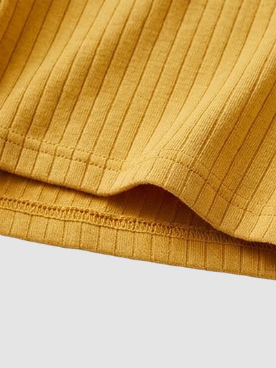 Organic Cotton Rib Breathable Boxer Briefs 6"