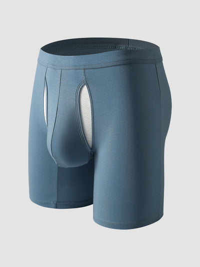 Second Skin Lyocell Boxer Brief with Dual-Fly 7"