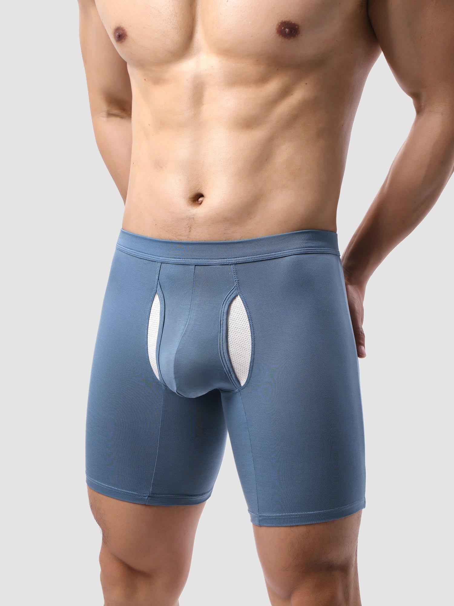 Second Skin Lyocell Boxer Brief with Dual-Fly 7"