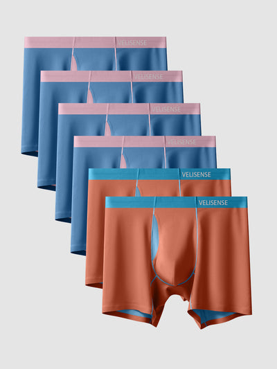 Second Skin Luxurious Modal Boxer Brief 6" (6-Pack)