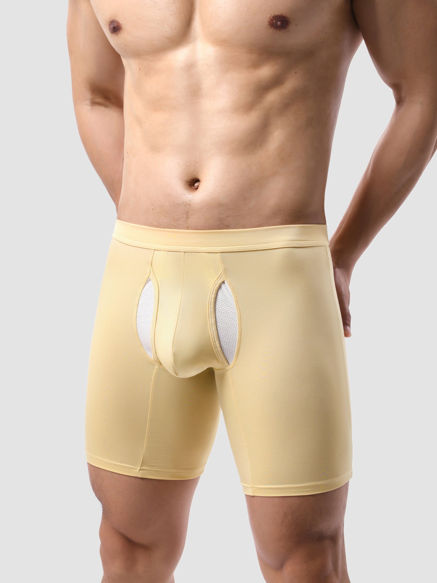Second Skin Lyocell Boxer Brief with Dual-Fly 7" (3-Pack)