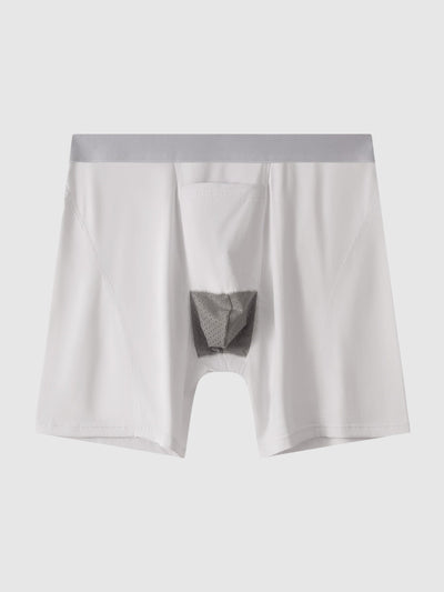 Separated Enhance Pouch Boxer Brief With Fly 5"