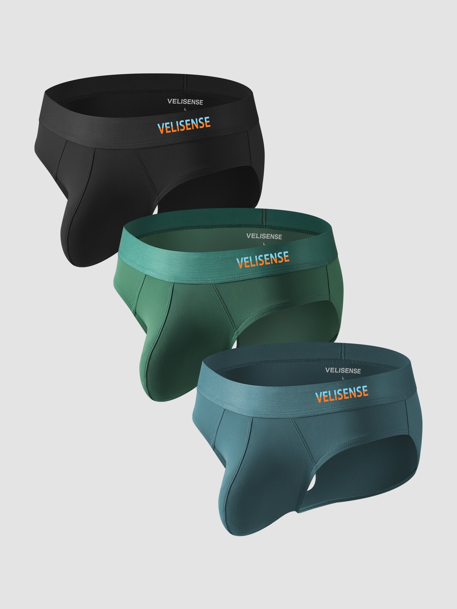 Second Skin V-Space™ Pouch Briefs (3-Pack)