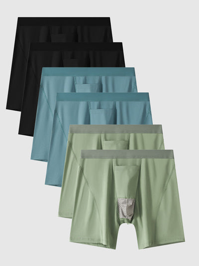 Separated Enhance Pouch Boxer Brief With Fly 5"