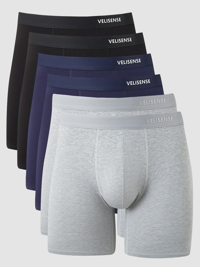 Organic Cotton Boxer Brief 8" (6-Pack)