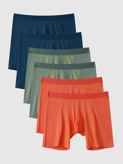 Second Skin Luxe Rib Boxer Brief 6" (6-Pack)