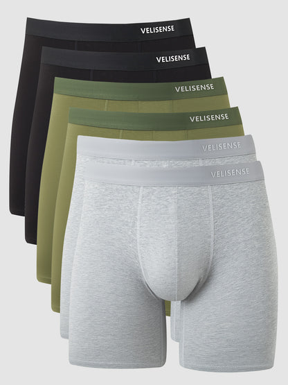 Organic Cotton Boxer Brief 8" (6-Pack)