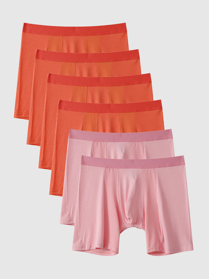 Second Skin Luxe Rib Boxer Brief 6" (6-Pack)