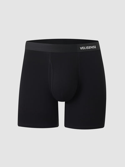 Organic Cotton Boxer Brief With Fly 6"