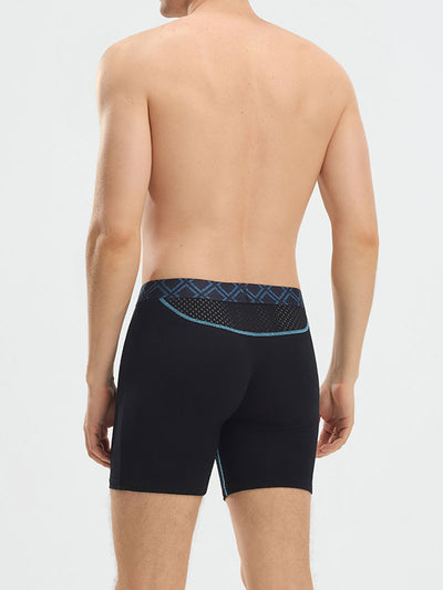 Second Skin Silk Soft Bamboo Boxer Brief with Fly 6" (6-Pack)