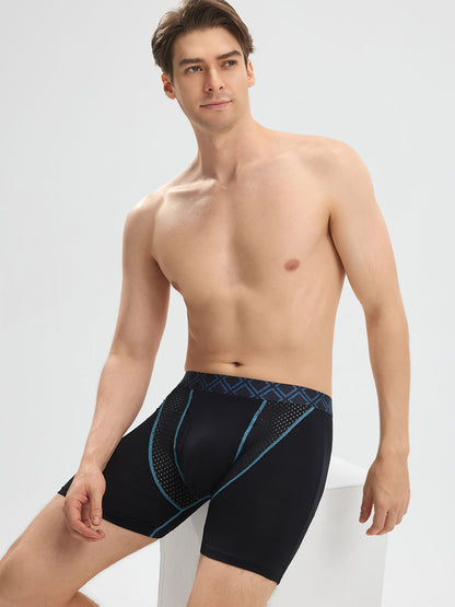 Second Skin Silk Soft Bamboo Boxer Brief with Fly 6" (3-Pack)